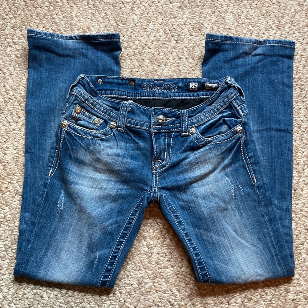 Miss Me jeans, size 25, inseam 27.5”, boot cut